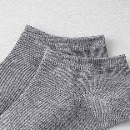 5/6/7/10 Pairs Women/Men Boat Socks Invisible Low Cut Silicone Non-Slip Summer No-Show Ankle Socks Solid Color Casual Breathable