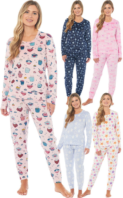 LADIES PYJAMA SET SOFT & COSY WARM Size 8-22 PYJAMAS **NEW* STOCK **