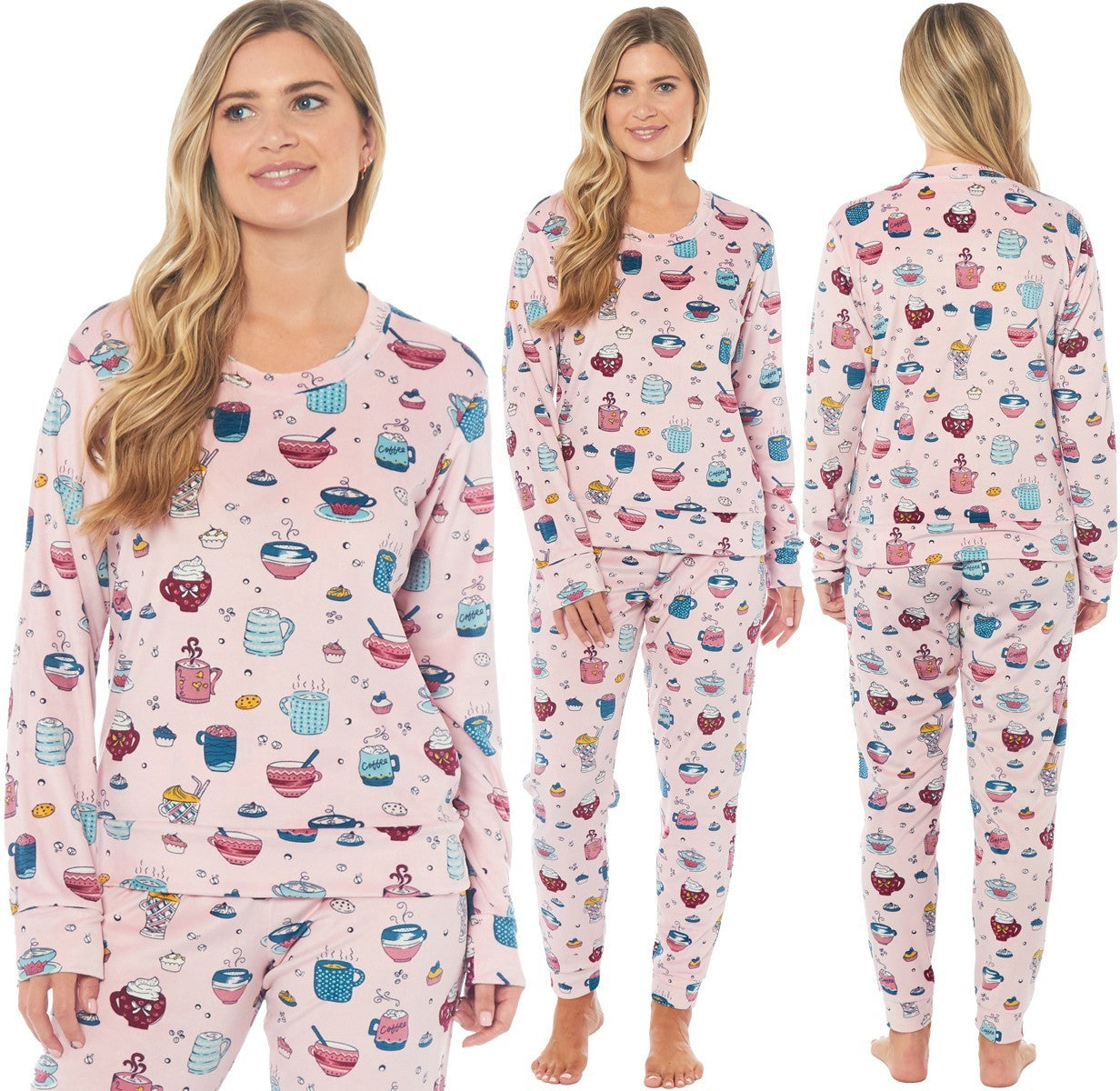 LADIES PYJAMA SET SOFT & COSY WARM Size 8-22 PYJAMAS **NEW* STOCK **