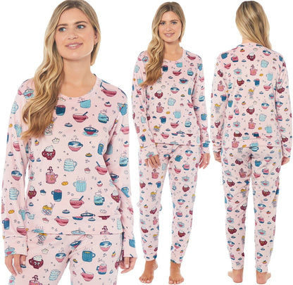 LADIES PYJAMA SET SOFT & COSY WARM Size 8-22 PYJAMAS **NEW* STOCK **