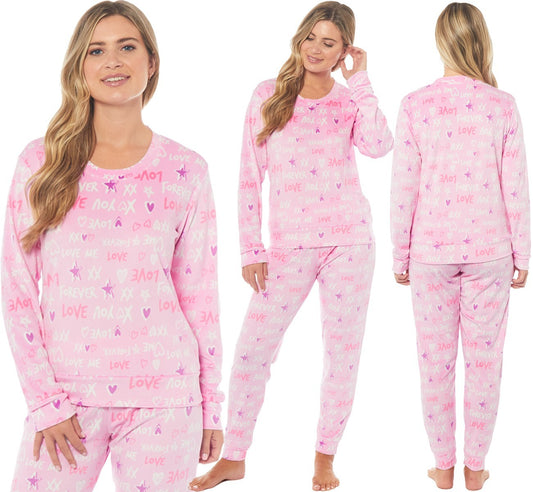 LADIES PYJAMA SET SOFT & COSY WARM Size 8-22 PYJAMAS **NEW* STOCK **