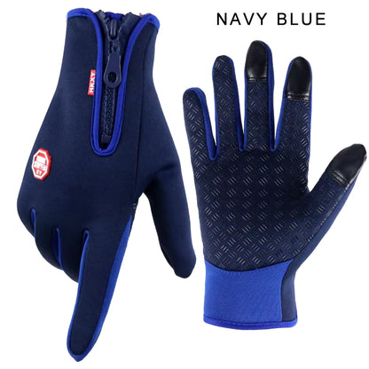 New Winter Gloves Men Women Touch Cold Waterproof Motorcycle Cycle Gloves Male Outdoor Sports plus Velvet Warm Running Ski Glove