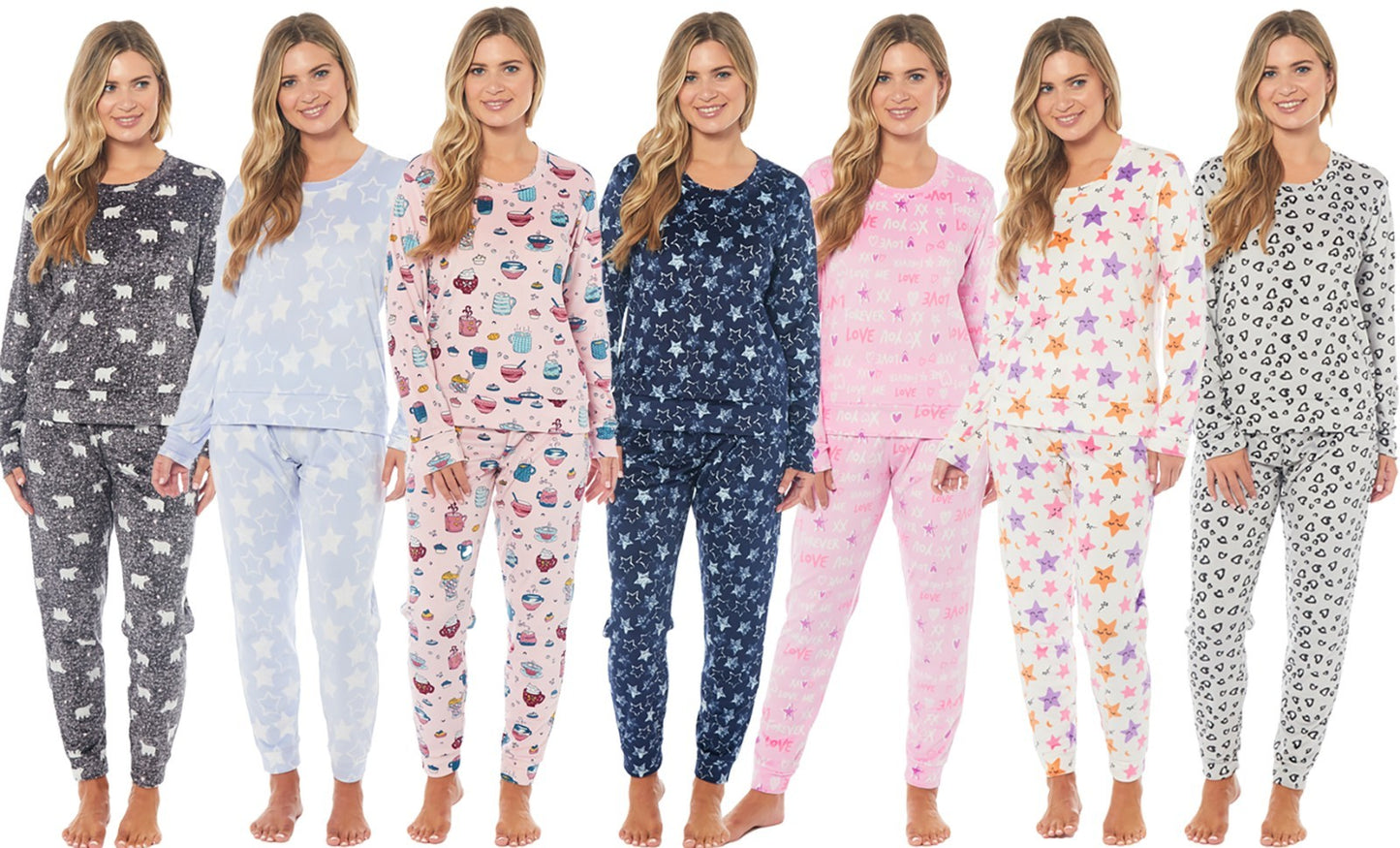 LADIES PYJAMA SET SOFT & COSY WARM Size 8-22 PYJAMAS **NEW* STOCK **